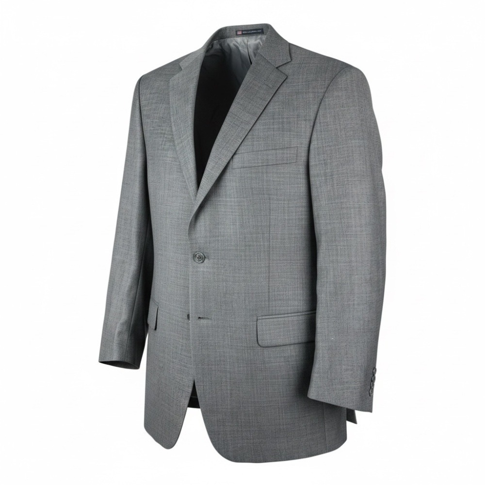 Hart Schaffner Marx Gray Single Breasted Sport Coat Made in USA 46R